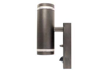 Integral LED Malaga - buiten wandlamp met bewegingssensor - 6,8 x 11,6 x 21,6 cm - IP54 - antraciet
