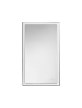 Nova Luce Deca - spiegel met verlichting - 70 x 120 x 3,5 cm - 36W LED incl. - IP44 - zandzwart en wit