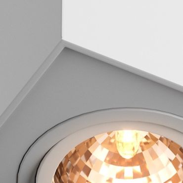 Zuma Line Quadro - opbouwspot - 9,6 x 9,6 x 12 cm - wit