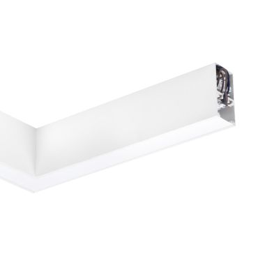 Nova Luce Dido - lineair verlichtingsprofiel - 34,5 x 3,8 x 7 cm - 20W LED incl. - wit - warmwitte lichtkleur