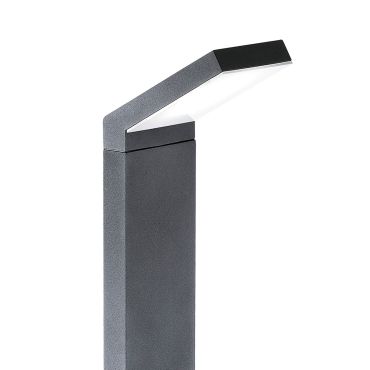 Nova Luce Park - tuinpaal - 12 x 12 x 80 cm - 6W LED incl. - IP54 - donkergrijs