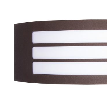 Nova Luce Zenith - buiten wandverlichting - 30,5 x 9 x 10,5 cm - IP44 - antiek bruin