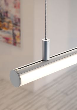 KLUS JAZ - profiel - Ø 3 cm - geanodiseerd zilver