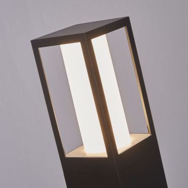 Searchlight Avenue - tuinpaal - 7,5 x 7,5 x 45 cm - IP44 - zwart