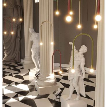 Maxlight Enigma - hanglamp - 40 x 180 cm - 2 x 2W LED incl. - goud