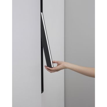 Nova Luce Rieti - armatuur voor magnetisch profielsysteem - 40,2 x 3,5 x 5,1 cm - 22W LED incl. - zwart - witte lichtkleur