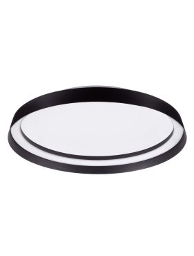 Nova Luce Ormi - plafondlamp - Ø 45 x 7 cm - 38W dimbare LED incl. - zandzwart