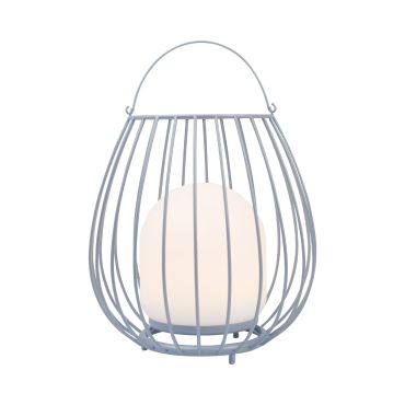 Nordlux Jim To-Go - oplaadbare tafellamp buiten - Ø 28 x 30,3 cm - 3W LED incl. - IP54 - grijs