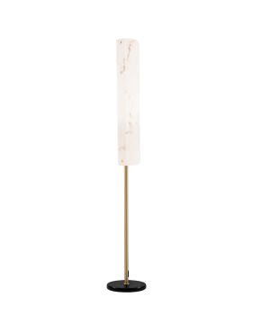 Nova Luce Aider - vloerlamp - Ø 26 x 160 cm - 23W LED incl. - messing goud