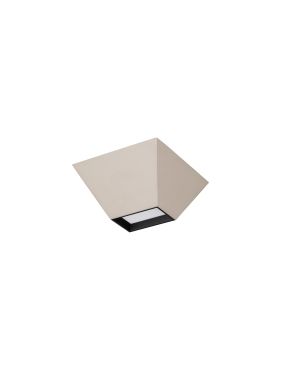 Nova Luce Utopia - plafondlamp - 15 x 6,5 x 15 cm - 9W LED incl. - beige