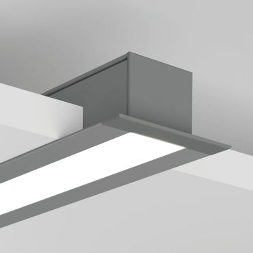 KLUS Larko - inbouw ledprofiel - 4,62 x 2,45 cm - geanodiseerd zilver