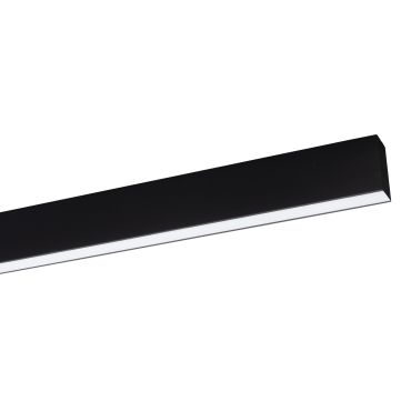 Nova Luce Gent - lineair verlichtingsprofiel - 120 x 3,8 x 7 cm - 40W LED incl. - zwart - witte lichtkleur