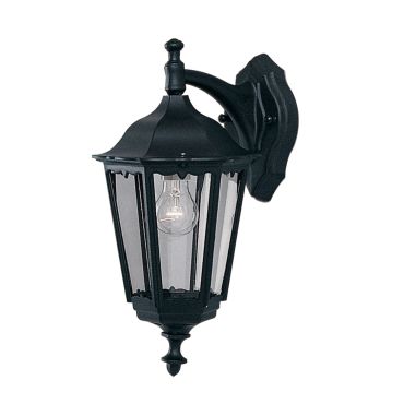 Searchlight Bel Aire - buiten wandverlichting - 25 x 44 cm - IP44 - zwart