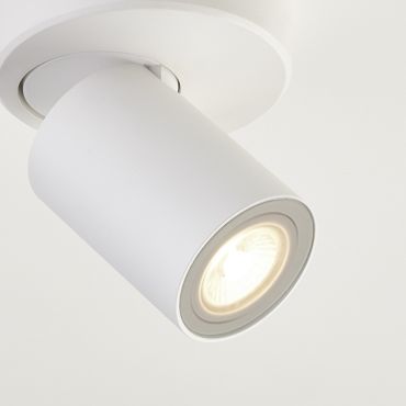 Projectlight Phoebe - opbouwspot - Ø 10 x 10 cm - wit