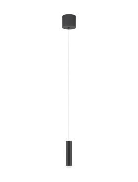 Nova Luce Doc - hanglamp - Ø 3 x 120 cm - 5W LED incl. - zwart
