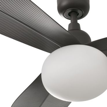 Faro Palma M - plafondventilator met licht - Ø 129 cm - IP44 - donker bruin