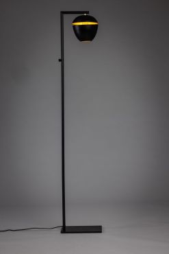 ETH Claire - vloerlamp - 29 x 19 x 150 cm - zwart en messing