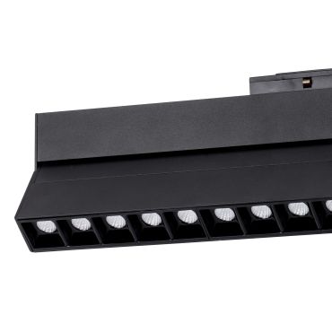 Nova Luce Este - magnetisch profiel - 40,7 x 3,4 x 11,6 cm - 22W LED incl. - zwart - warmwitte lichtkleur