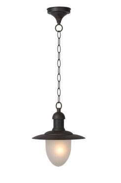 Lucide Aruba - hanglamp - Ø 25 x78 cm - IP44 - roestbruin