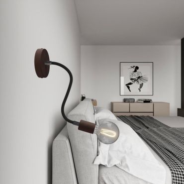 Creative Cables - Flexibele buis bekleed met textiel - 30 cm - zwart