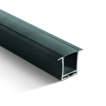 ONE Light Black Profiles - inbouw profiel - 3,6 x 2,8 cm - 200 cm lengte - zwart