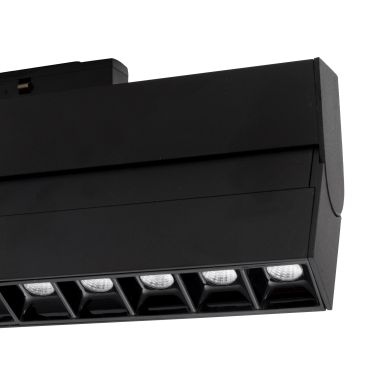 Nova Luce Este - armatuur voor magnetisch profielsysteem - 27,4 x 3,4 x 11,6 cm - 15W LED incl. - zwart - warm witte lichtkleur