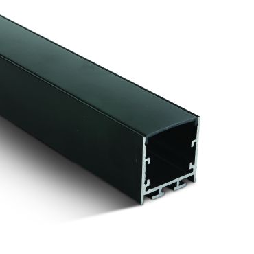 ONE Light Black Profiles - profiel - 3,5 x 3,5 cm - 200 cm lengte - zwart