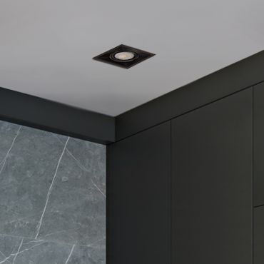 Projectlight Tobbe - inbouwspot - 90 x 90 x 120 mm - 80 x 80 mm inbouwmaat - zwart
