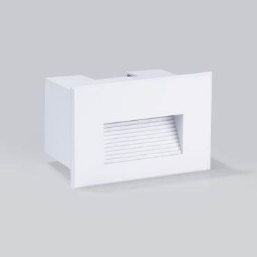 Nova Luce Polka - inbouw wandverlichting - 12 x 8 x 7,4 cm - 4W LED incl. - IP65 - zandwit