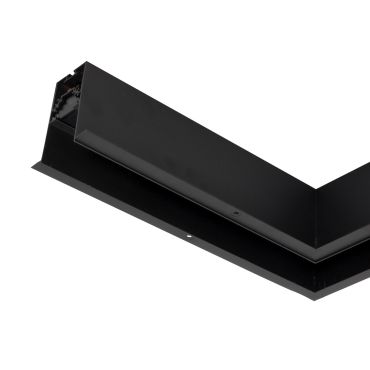 Nova Luce Q-Connector voor verzonken magnetisch profiel - 30 x 30 x 7,5 cm - zwart