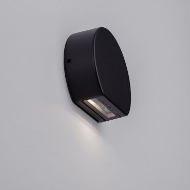 Nova Luce Sango - buiten wandverlichting - 10 x 8,5 x 3,5 cm - 4W LED incl. - IP54 - donker grijs