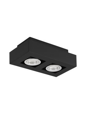 Nova Luce Robin - opbouwspot - 25 x 14,5 x 8,6 cm - zwart