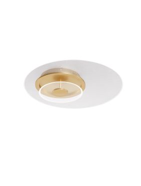 Nova Luce Copo - plafondlamp - Ø 50 x 9,6 cm - 29W dimbare LED incl. - messing goud