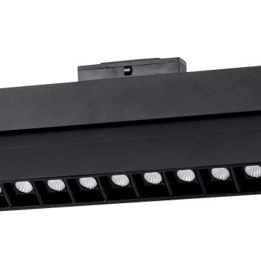 Nova Luce Este - armatuur voor magnetisch profielsysteem - 40,7 x 3,4 x 11,6 cm - 22W LED incl. - zwart - witte lichtkleur