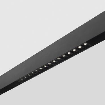 Nova Luce Este - armatuur voor magnetisch profielsysteem - 40,2 x 3,5 x 5,1 cm - 22W LED incl. - zwart - witte lichtkleur