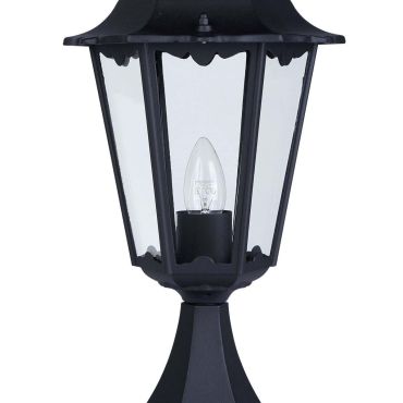 Searchlight Alex- sokkellamp - Ø 23 x 50 cm - IP44 - zwart