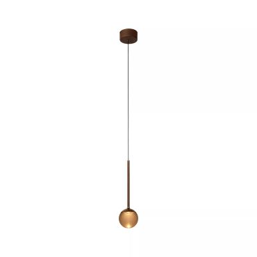 Lucide Calina - hanglamp - Ø 9,9 x 169,7 cm - 7W dimbare LED incl. - instelbare lichtkleur - koffie