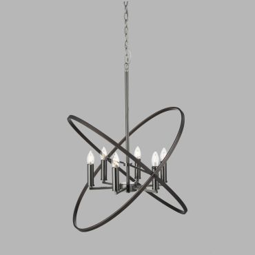Searchlight Hoopla - hanglamp - 62 x 61 x 150 cm - tin en bruin
