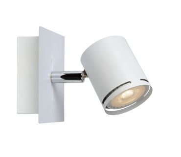 Lucide Rilou - opbouwspot - 10 x 10 x 15 cm - 5W dimbare LED incl. - wit