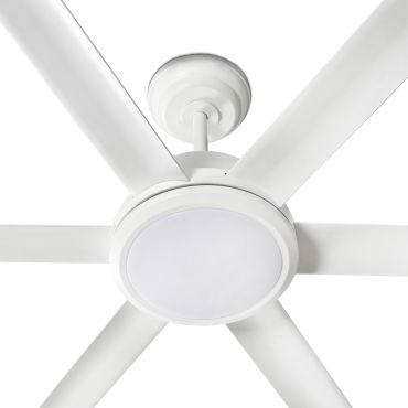 Faro Rotterdam 20 XL - plafondventilator met licht en afstandsbediening - Ø 200 cm - 32W LED incl. - mat wit