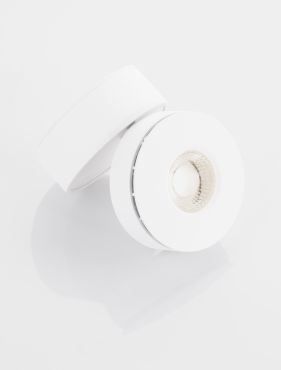 Nova Luce Lot - opbouwspot - Ø 10 x 7 cm - 15W LED incl. - wit
