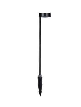 Nova Luce Dyol - tuinpaal - Ø 12 x 63 cm - 7W LED incl. - IP65 - zandzwart