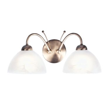 Searchlight Milanese - wandverlichting - 40 x 19 cm - antiek messing