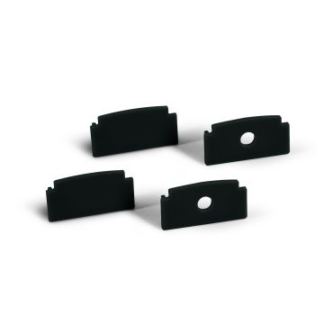 ONE Light Black Profiles - inbouw profiel - 6,2 x 1,5 cm - 200 cm lengte - zwart