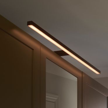 Nordlux Marlee 80 - wandlamp - 80 x 14,2 x 9,6 cm - 11,5W LED incl.  - IP44 - zwart