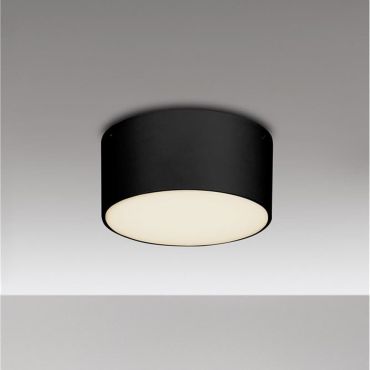 Nova Luce Judi - plafondlamp - Ø 12 x 6 cm - 10W LED incl. - IP65 - zwart