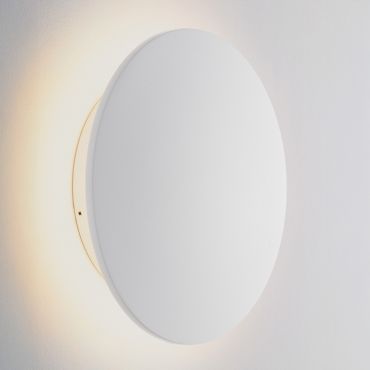 Nova Luce Copper - buiten wandverlichting - Ø 30 x 7,1 cm - 16W LED incl. - IP65 - wit