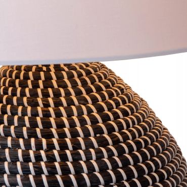 Lucide Maduka - tafellamp - Ø 45 x 61 cm - zwart en wit
