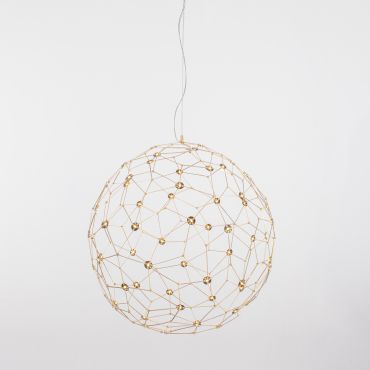Nova Luce Sole - hanglamp - Ø 60 x 310 cm - 21,6W LED incl. - goud