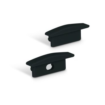 ONE Light Black Profiles Series - inbouw LED profiel - 2,3 x 0,9 cm - 200 cm lengte - zwart